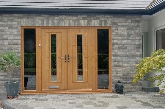 Pair of composite front doors